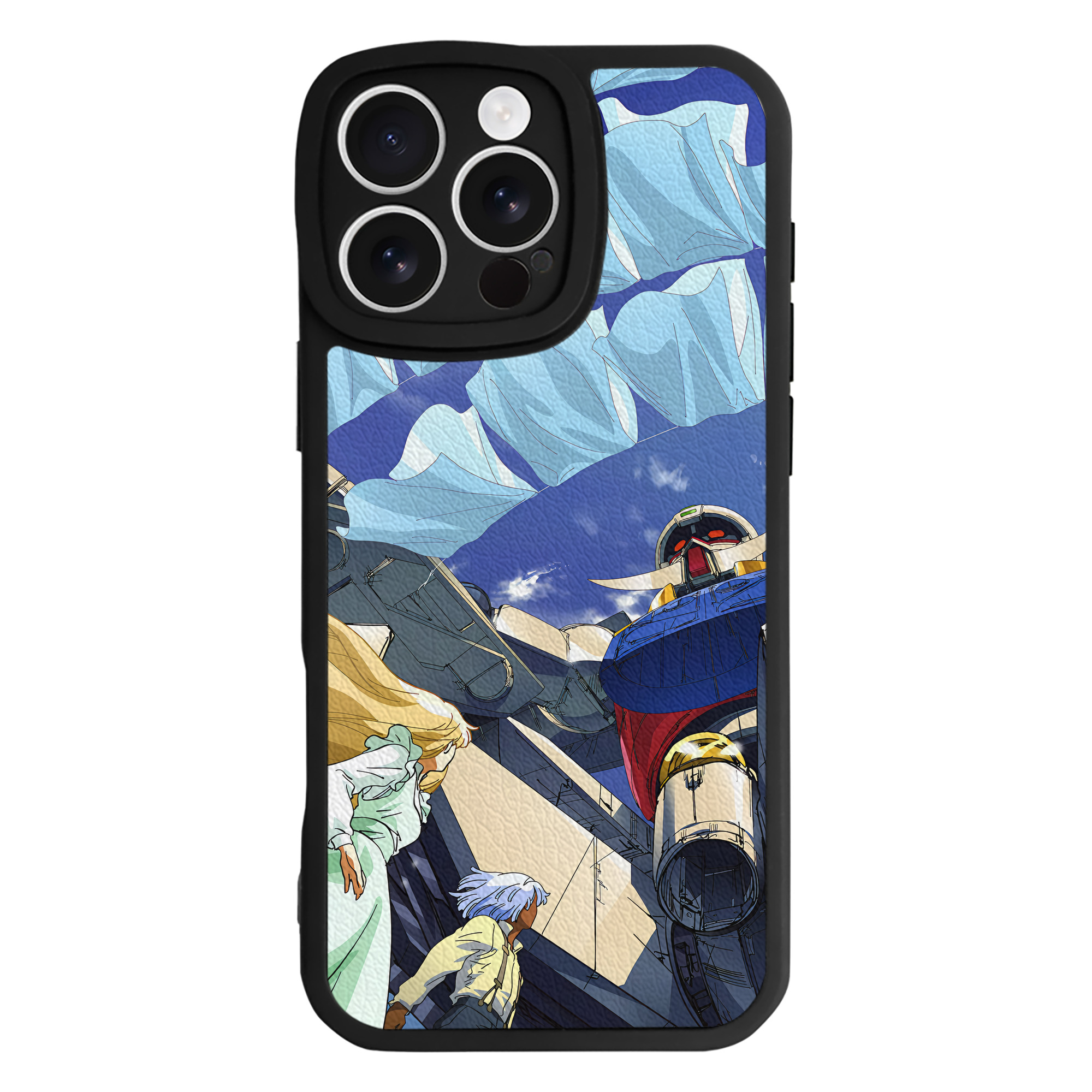 （画像用） 機動戦士ガンダム Mobile Suit Gundam 【iPhone 16シリーズ対応】シリコンスマホケース（レザー調） 材質：シリコン